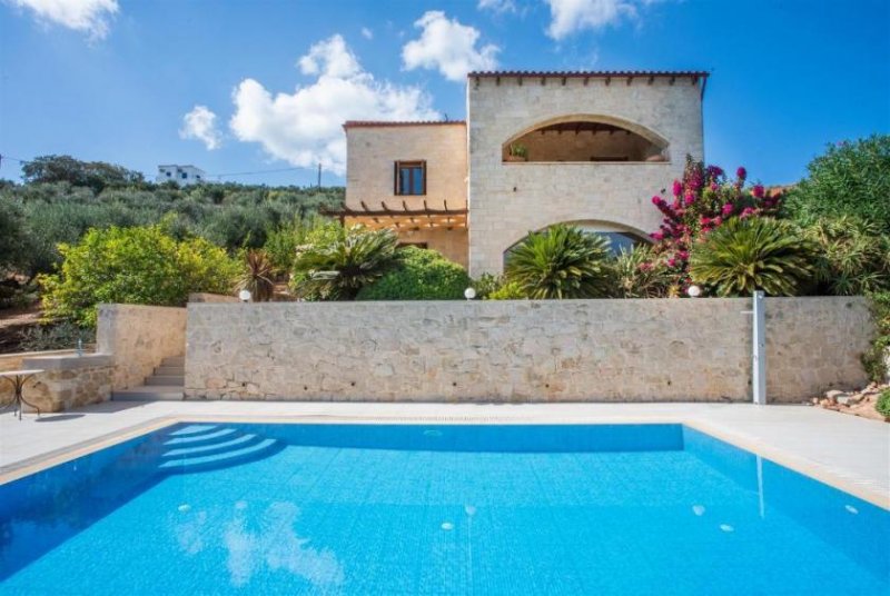 Kolymvari Kreta, Kolymvari: Villa mit Meer- und Bergblick und unabhängigem Apartment zu verkaufen Haus kaufen